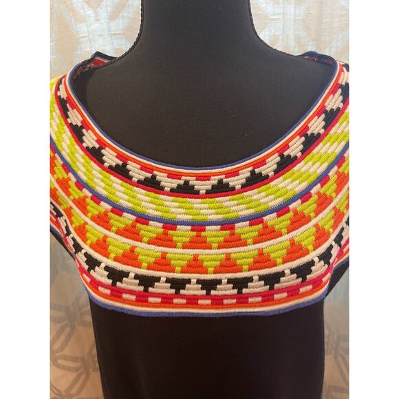 Soft Surroundings Black Multi Tunic Style Sleeveless Shirt Size 1X - Picture 5 of 7